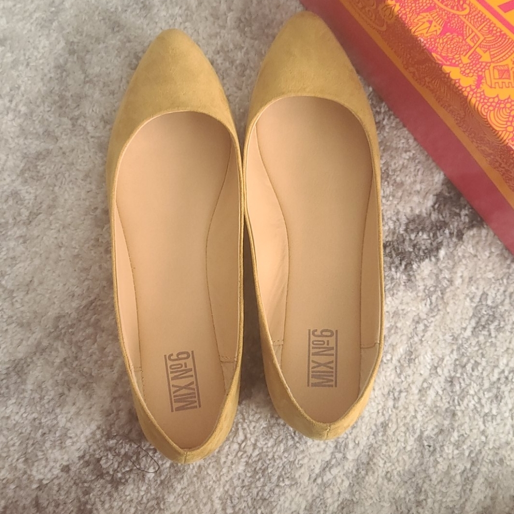 Faux suede shoe